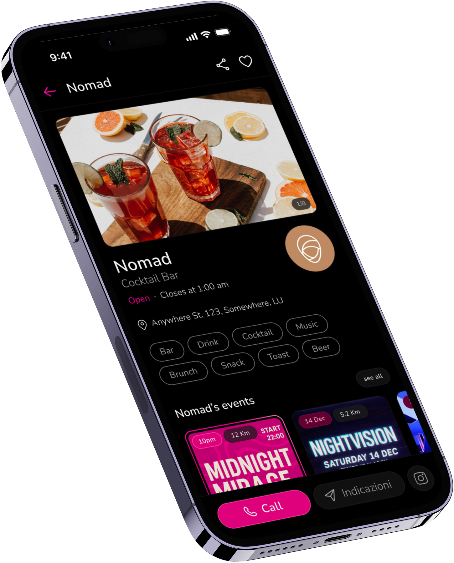 Party Time All in One App Interface
