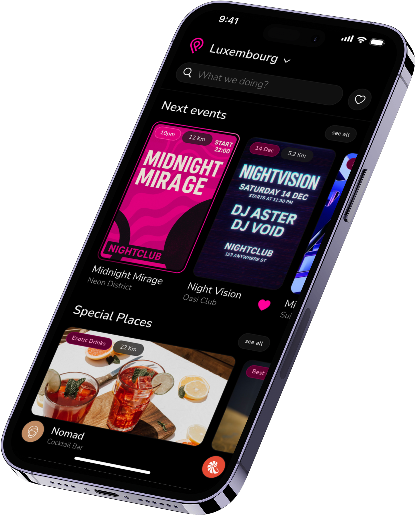 Party Time App Interface